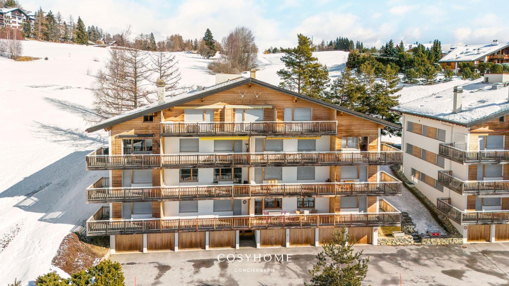 Apartamento Au Bon Coeur L Golf 5Min L Vue L 4 Pers Crans-Montana Exterior foto