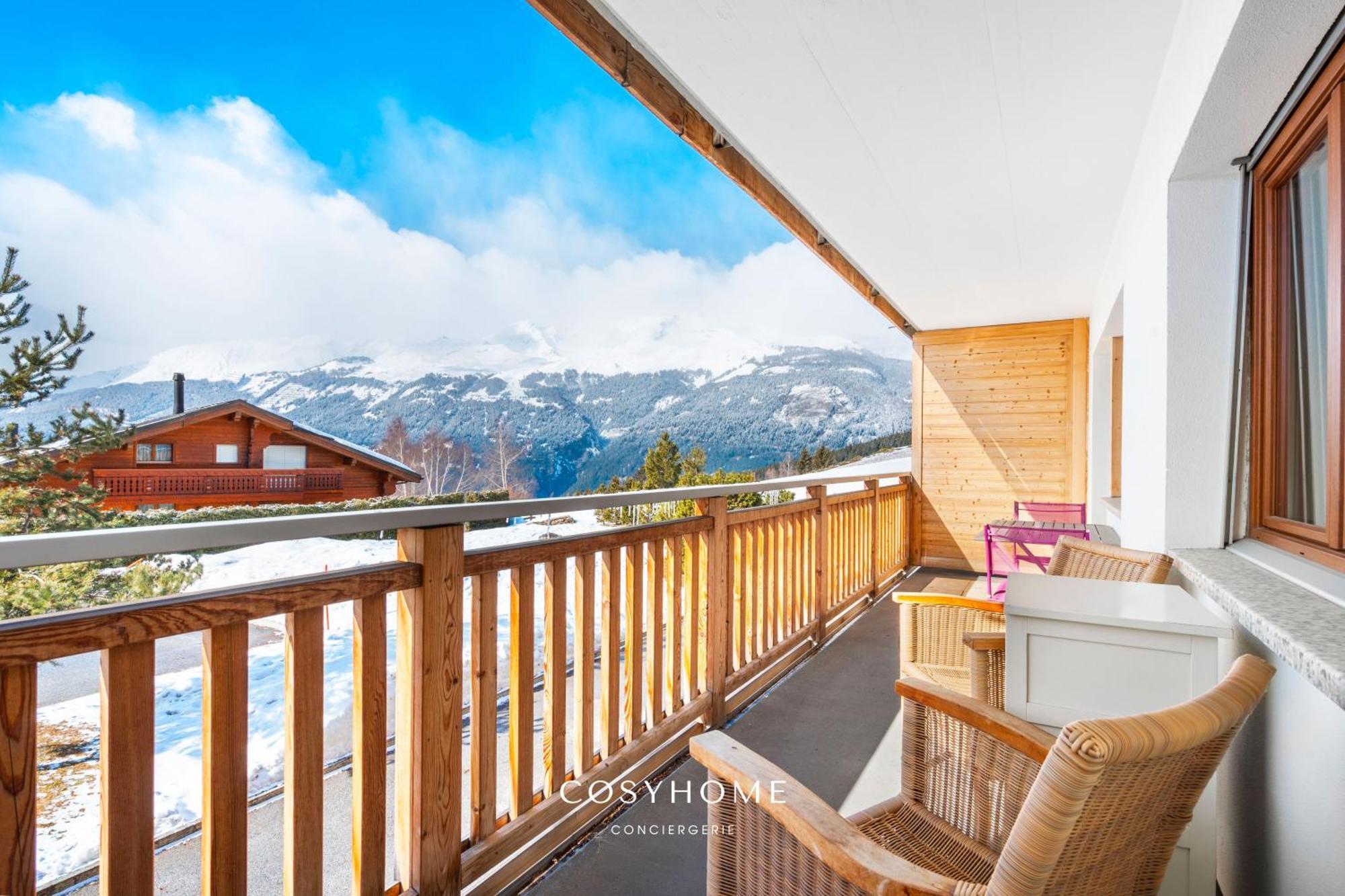 Apartamento Au Bon Coeur L Golf 5Min L Vue L 4 Pers Crans-Montana Exterior foto